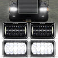 4x6 LED Headlights Rectangular Headlamps H4656 H6545 Compatible