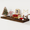 Floating Shelves 36 in Long, 12 in Deep Rustic Wall Shelf - Thick