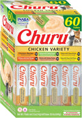 INABA Churu Lickable Cat Treats Chicken Variety Box - Hydrating Snack