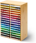MEEDEN Bamboo Marker Organizer for Desk - Holds 224 Pens