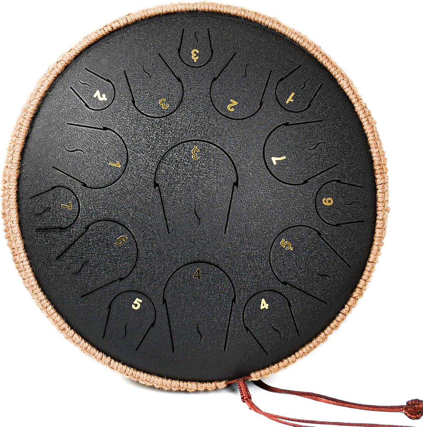 Steel Tongue Drum 14 Inch 15 Note Hand Pan Drum with Accessories
