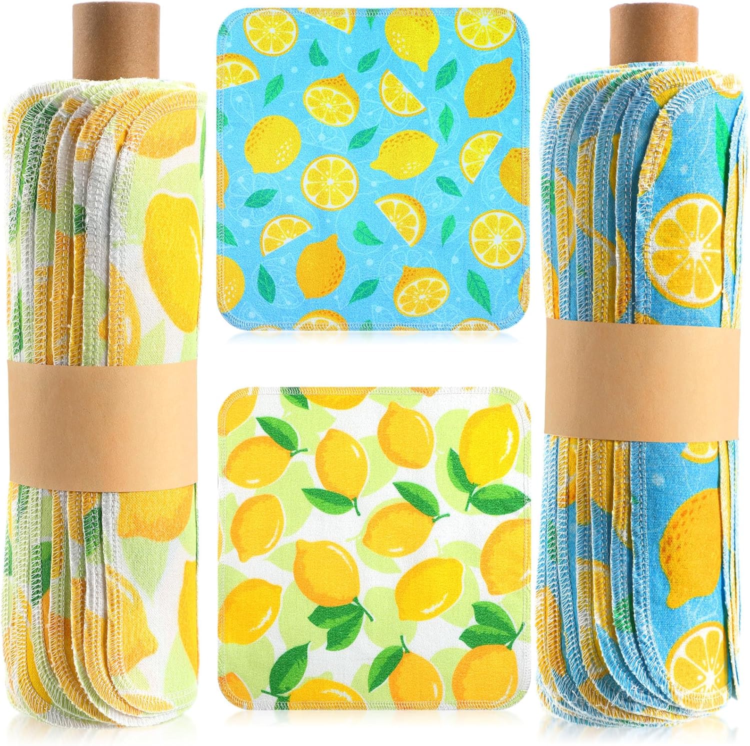 Reusable Paper Towels for Kitchen by Redbaker - 50 Pcs Set