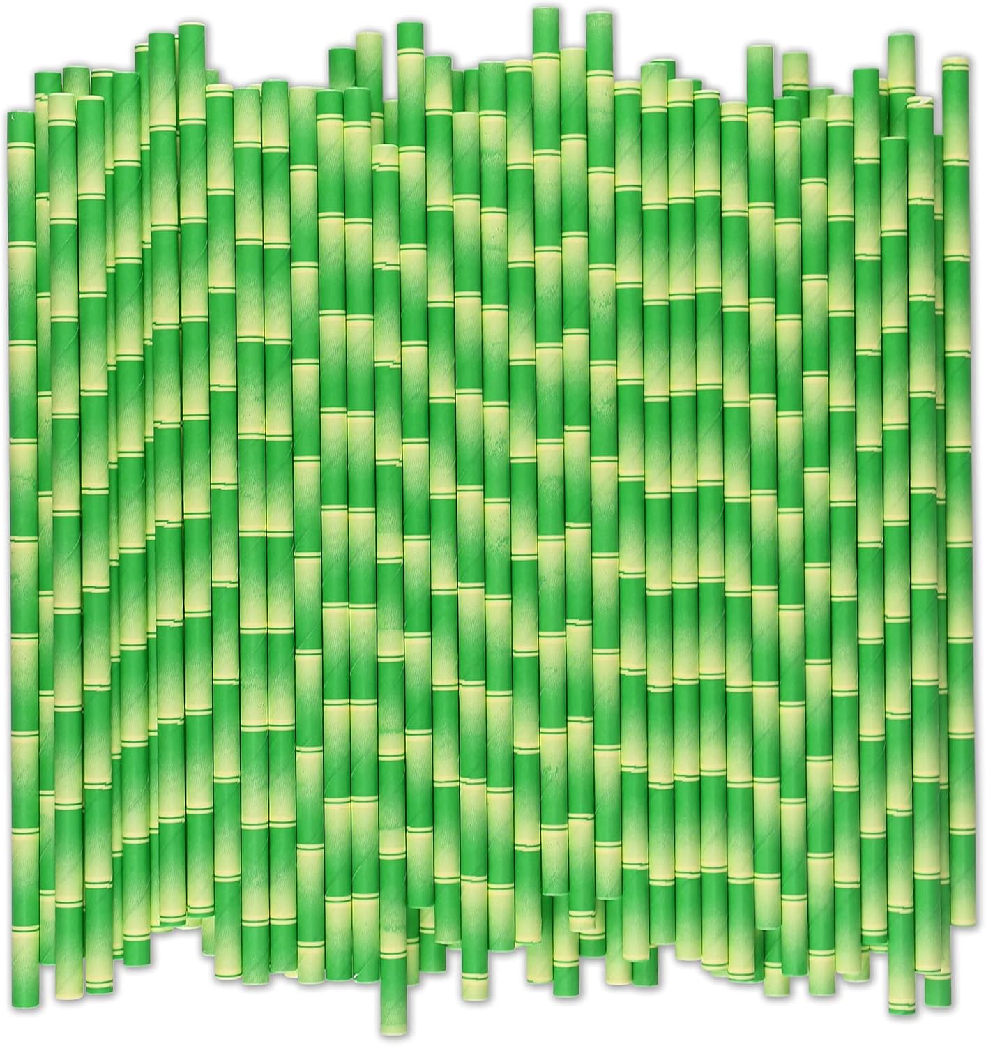 1000 Eco-Friendly Bamboo Paper Straws, 7.75 - Biodegradable!