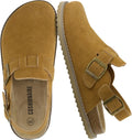 CUSHIONAIRE Brooklyn Suede Womens Slides Comfortable Clog Mules MEMORY