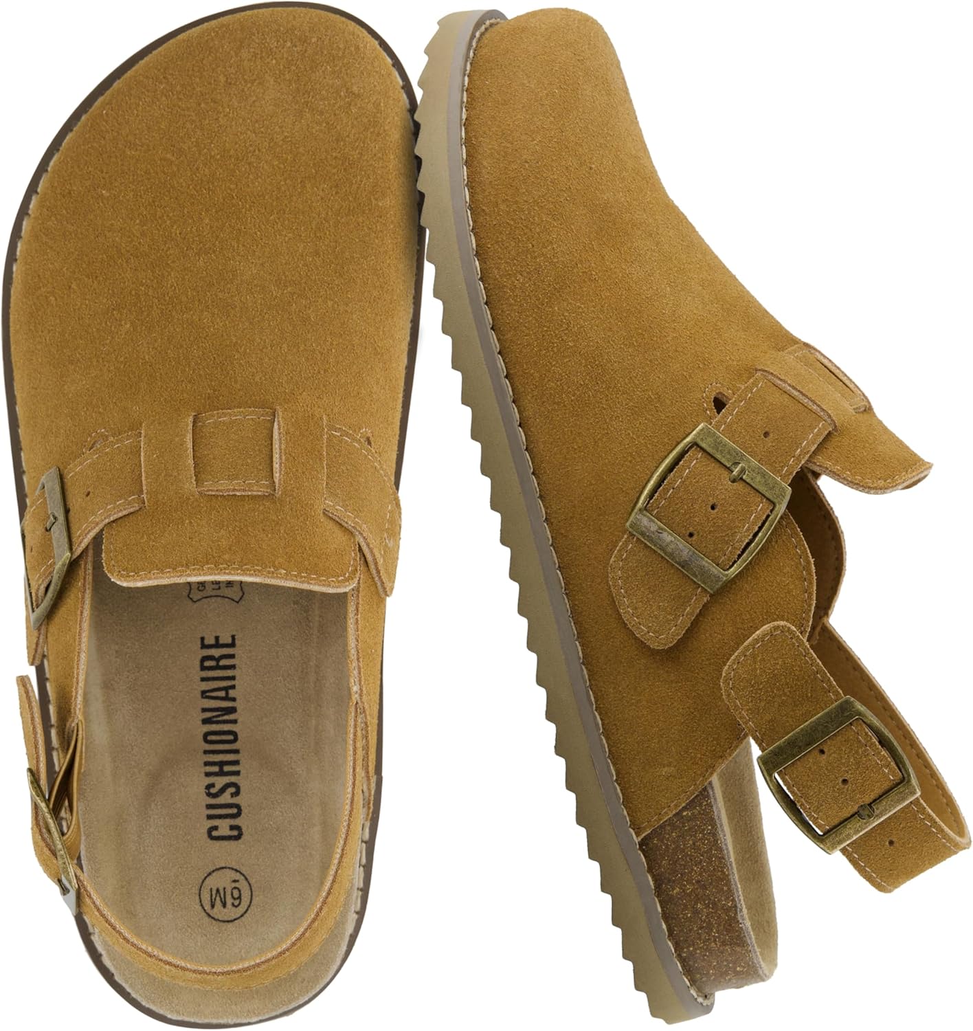 CUSHIONAIRE Brooklyn Suede Womens Slides for Summer Comfort