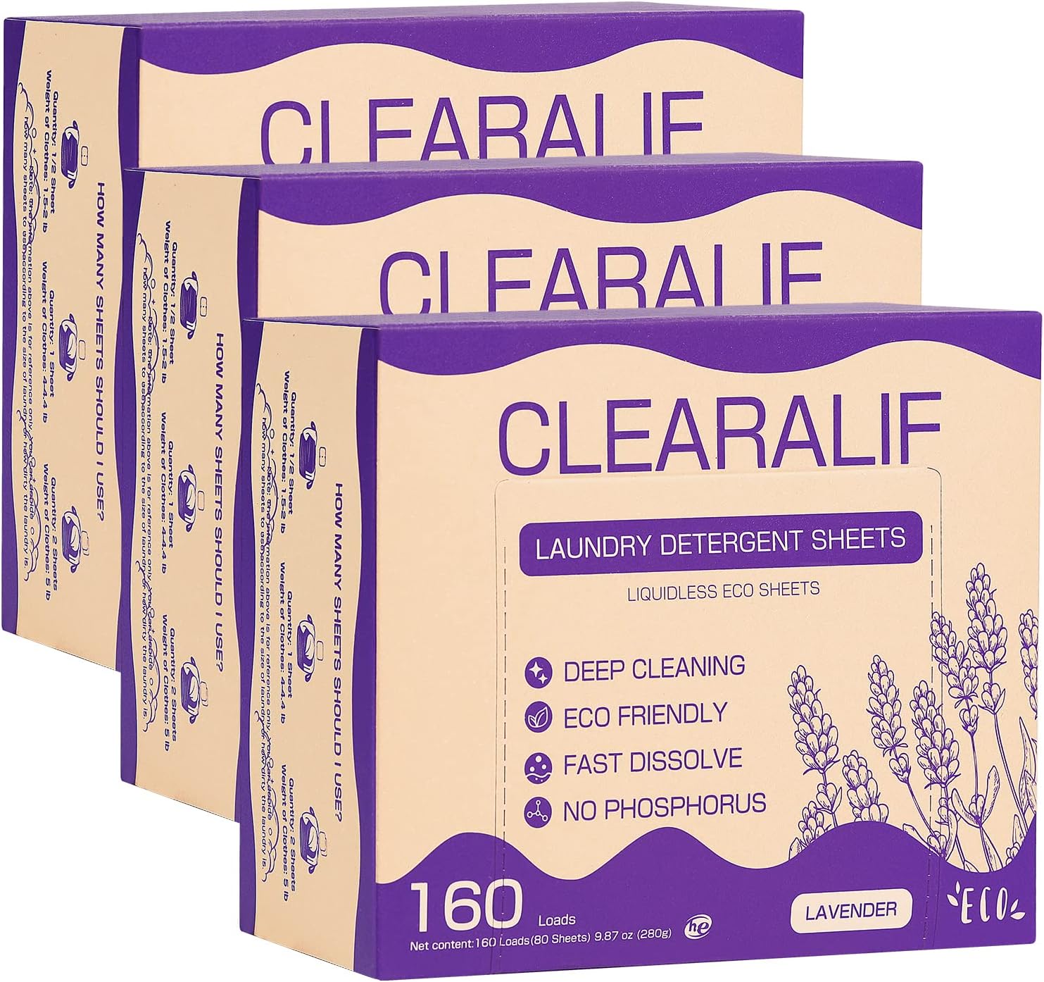 CLEARALIF Laundry Detergent Sheets for Eco-Friendly Cleaning