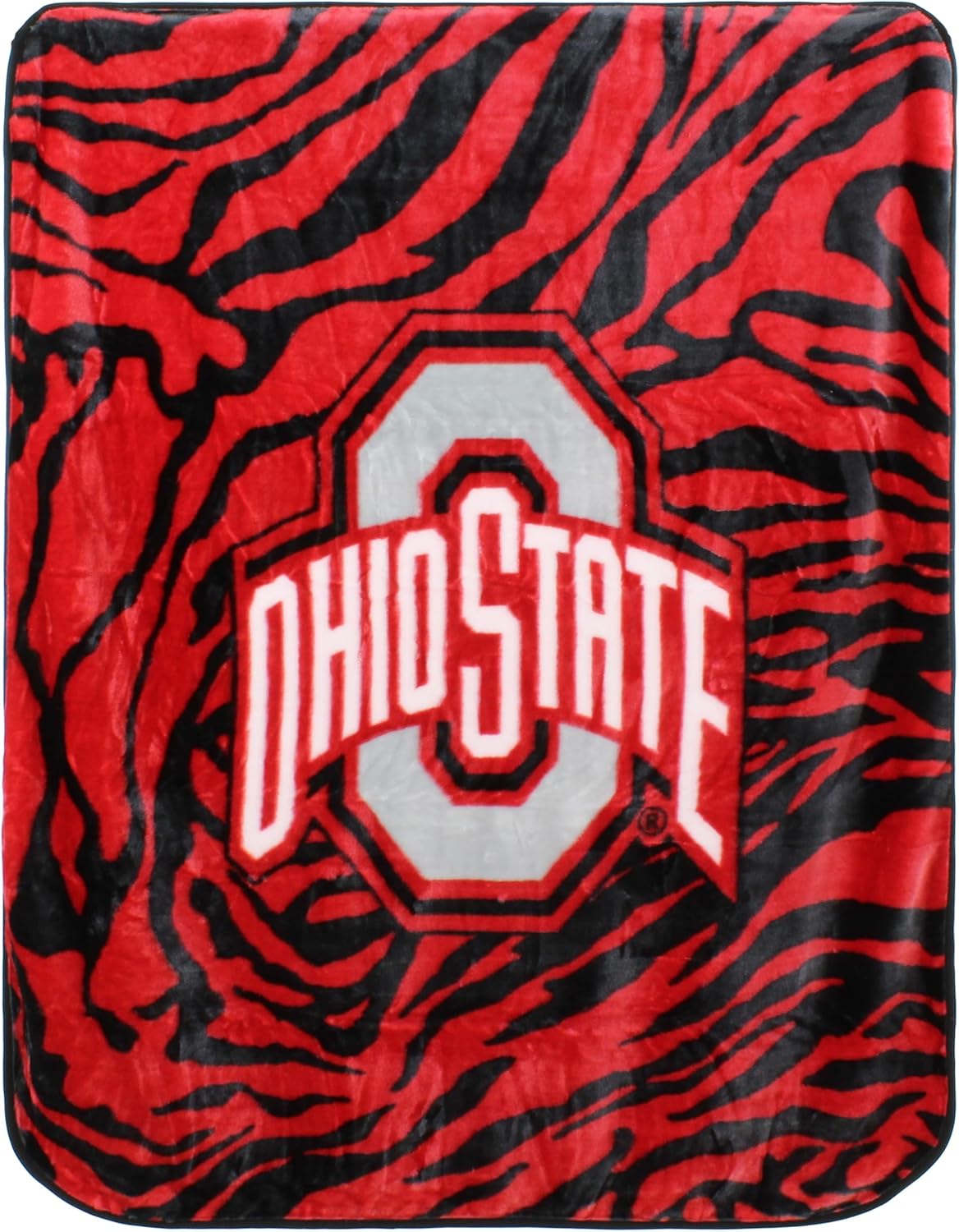 Ohio State Buckeyes Super Soft Raschel Throw Blanket for Comfort