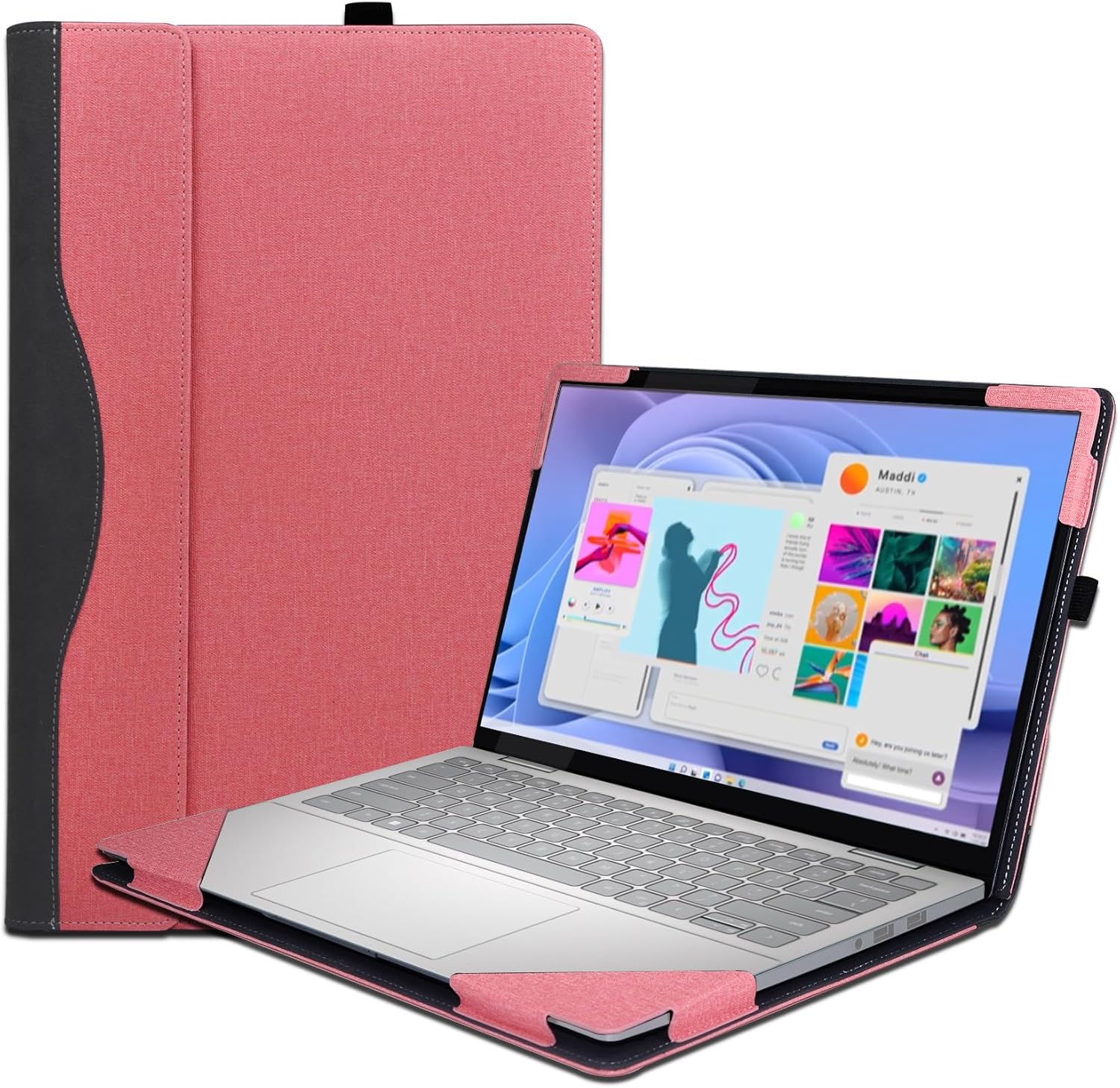 Laptop Case Cover for Dell 14 Plus and Pro 14 Models in Pink