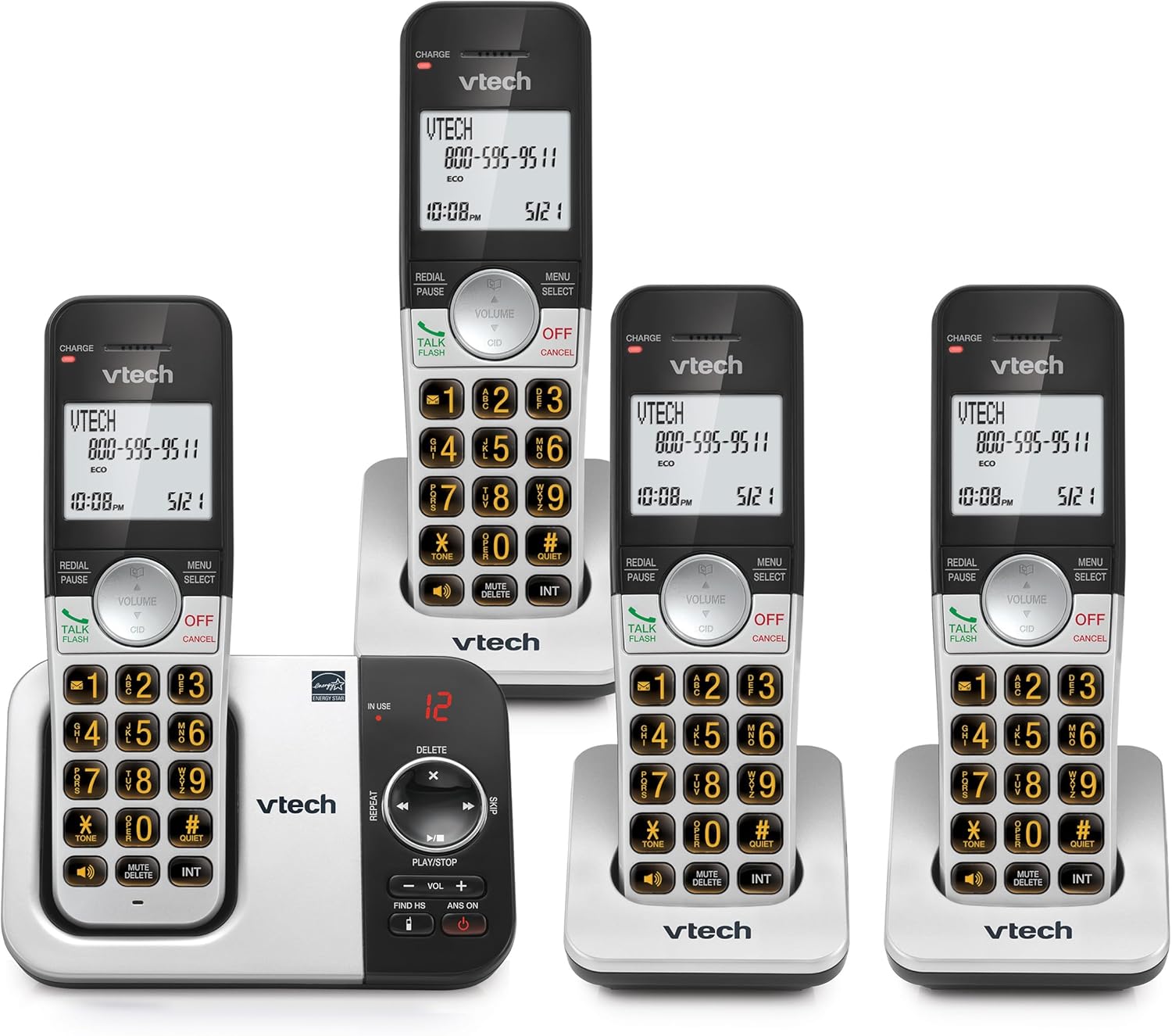 VTech Cordless Phone with Answering Machine and Big Buttons