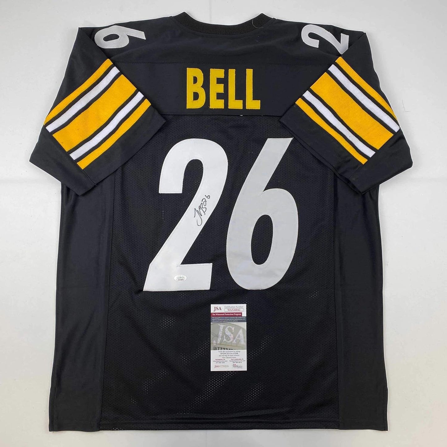 Autographed Le'Veon Bell Pittsburgh Black Jersey with JSA COA