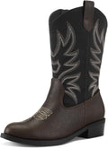 K KomForme Cowboy Boots for Girls and Boys - Comfortable Western Enjoy