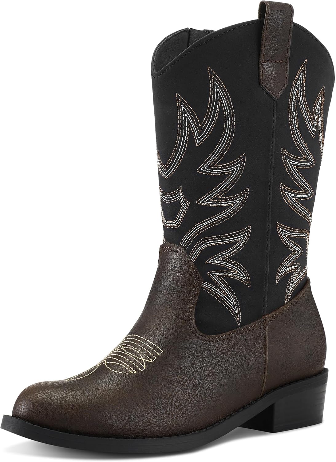 K KomForme Cowboy Boots for Kids - Comfortable Western Style