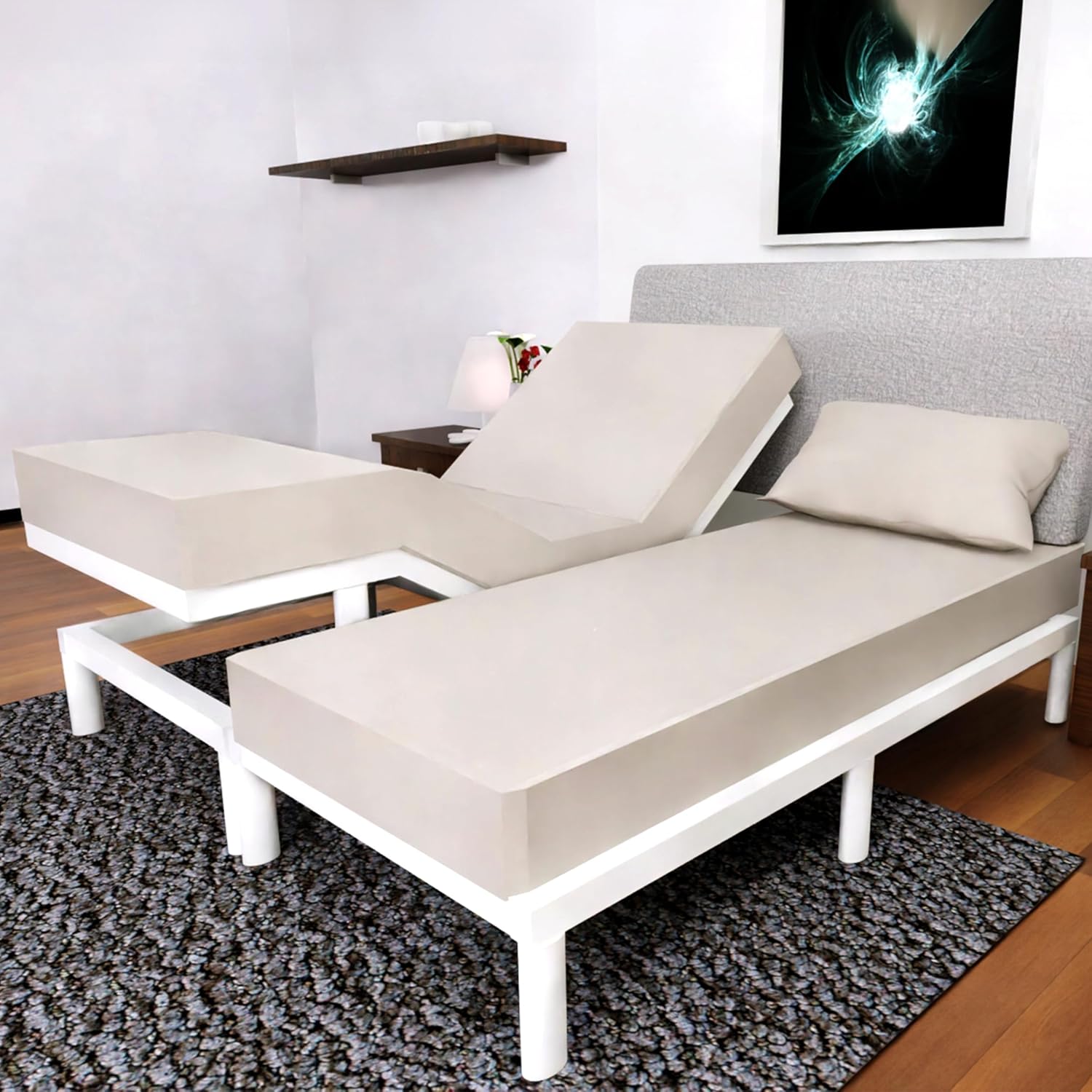 Split King Sheets Set - 5 Pcs - Ultra Soft Adjustable Bed Sheets