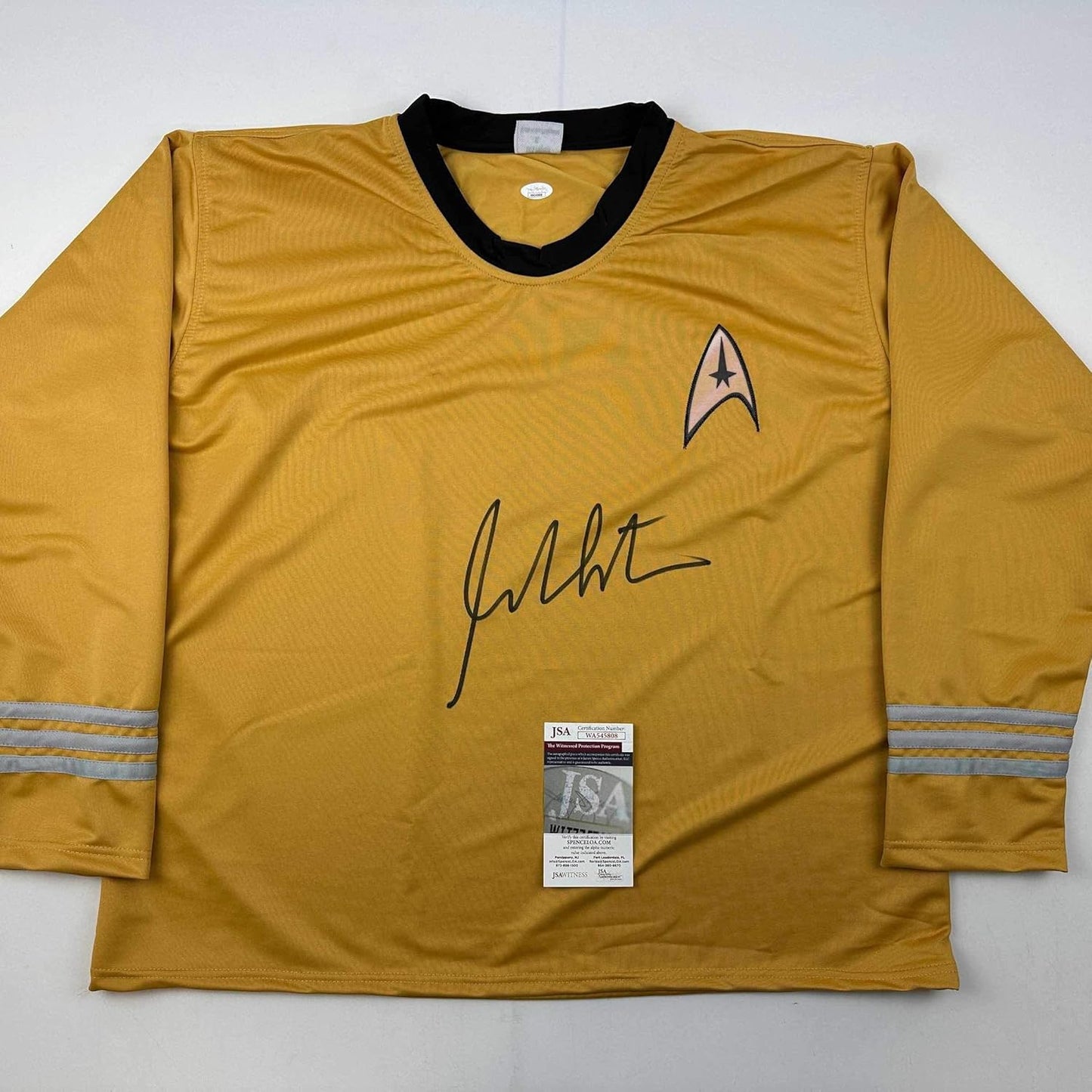 Autographed William Shatner Star Trek Captain Kirk Uniform Shirt