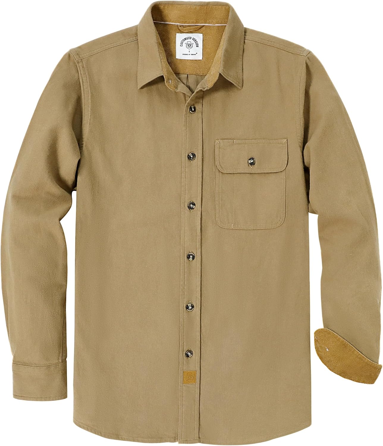 Dubinik Mens Flannel Shirts Long Sleeve Casual Button Down Style