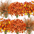 Fall Flowers Outdoor Faux Plants 64Pc Combo - UV Resistant Decor