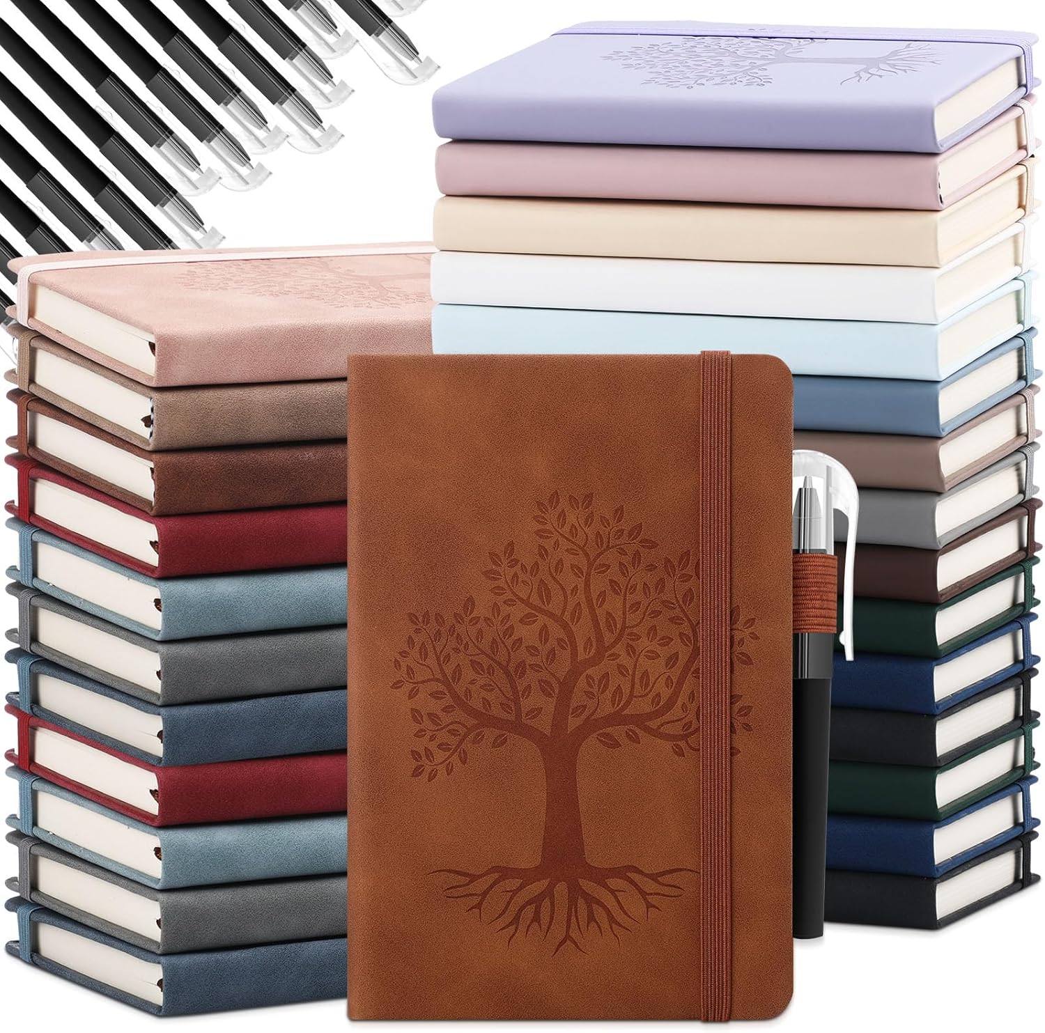 Estune Tree Small Notebooks Set with Pen for Daily Use