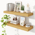 36 in Floating Shelves for Wall - Thick 10 in Deep Oak Shelving