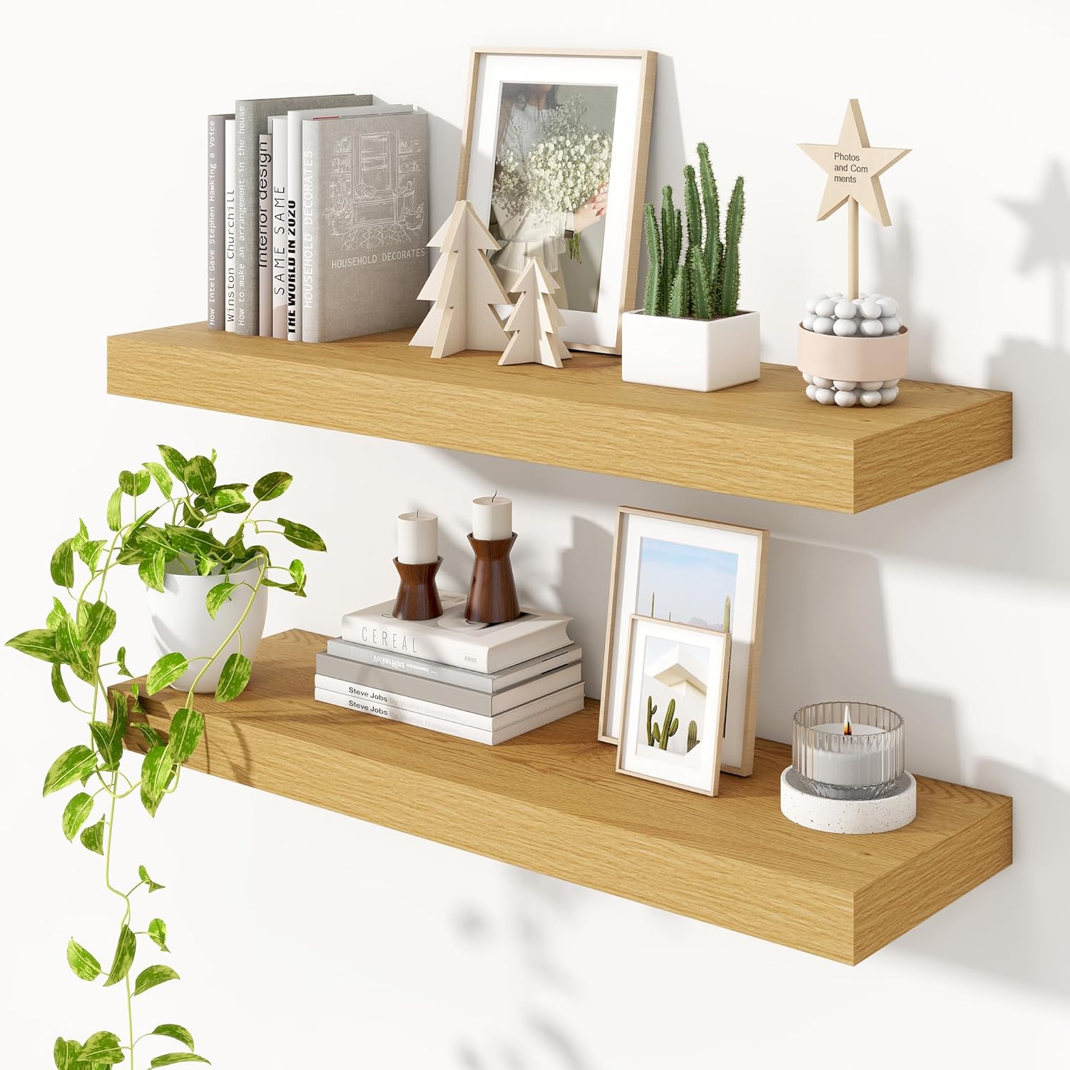 Heimlove 36 Inch Floating Shelves for Wall - Modern Storage Solution