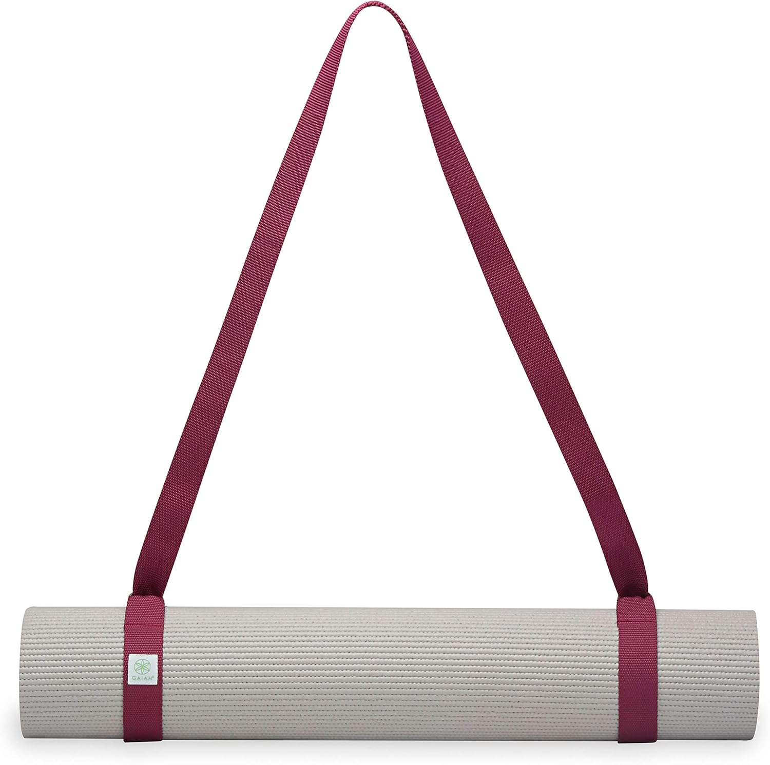 Gaiam Yoga Mat Sling - Easy-Cinch D-Ring Strap