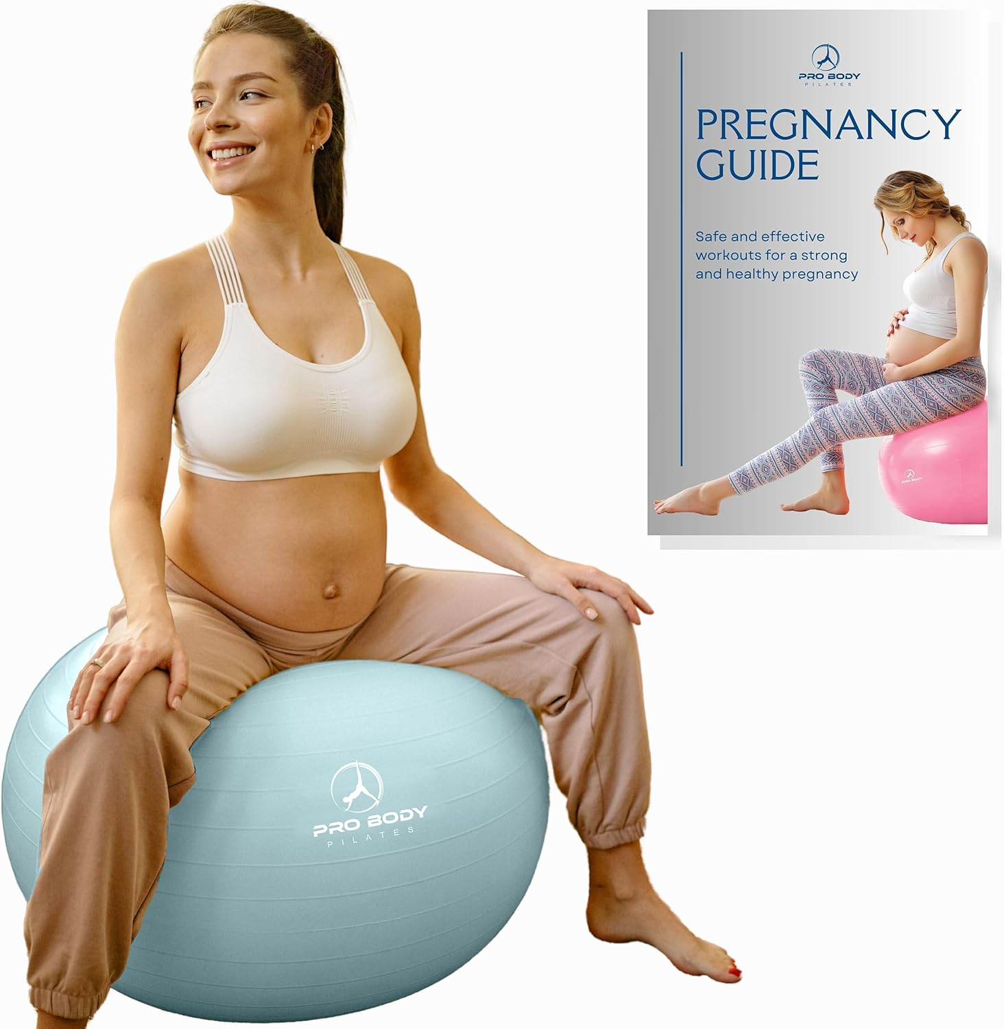 ProBody Pilates Pregnancy Ball for Active Maternity Exercise