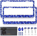 OKLPF Rhinestone Bling License Plate Frame for Women - Sparkle
