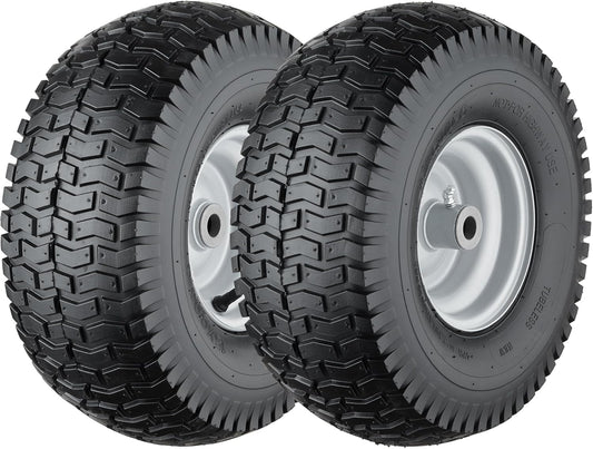 15x6.00-6 Lawn Mower Tires for Riding Lawn Mowers - 2 Pack
