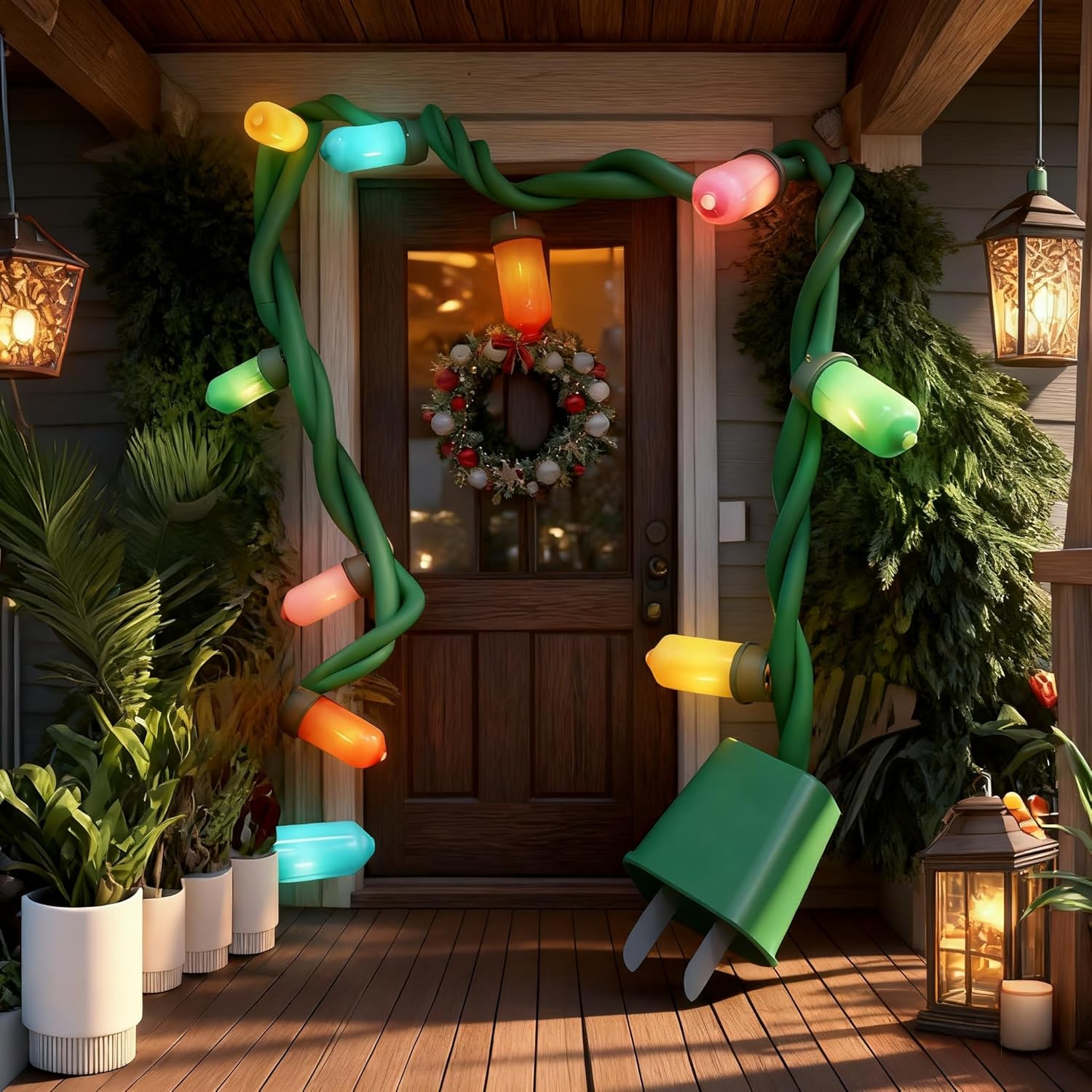 17Ft Giant Socket String Lights for Stunning Christmas Decor