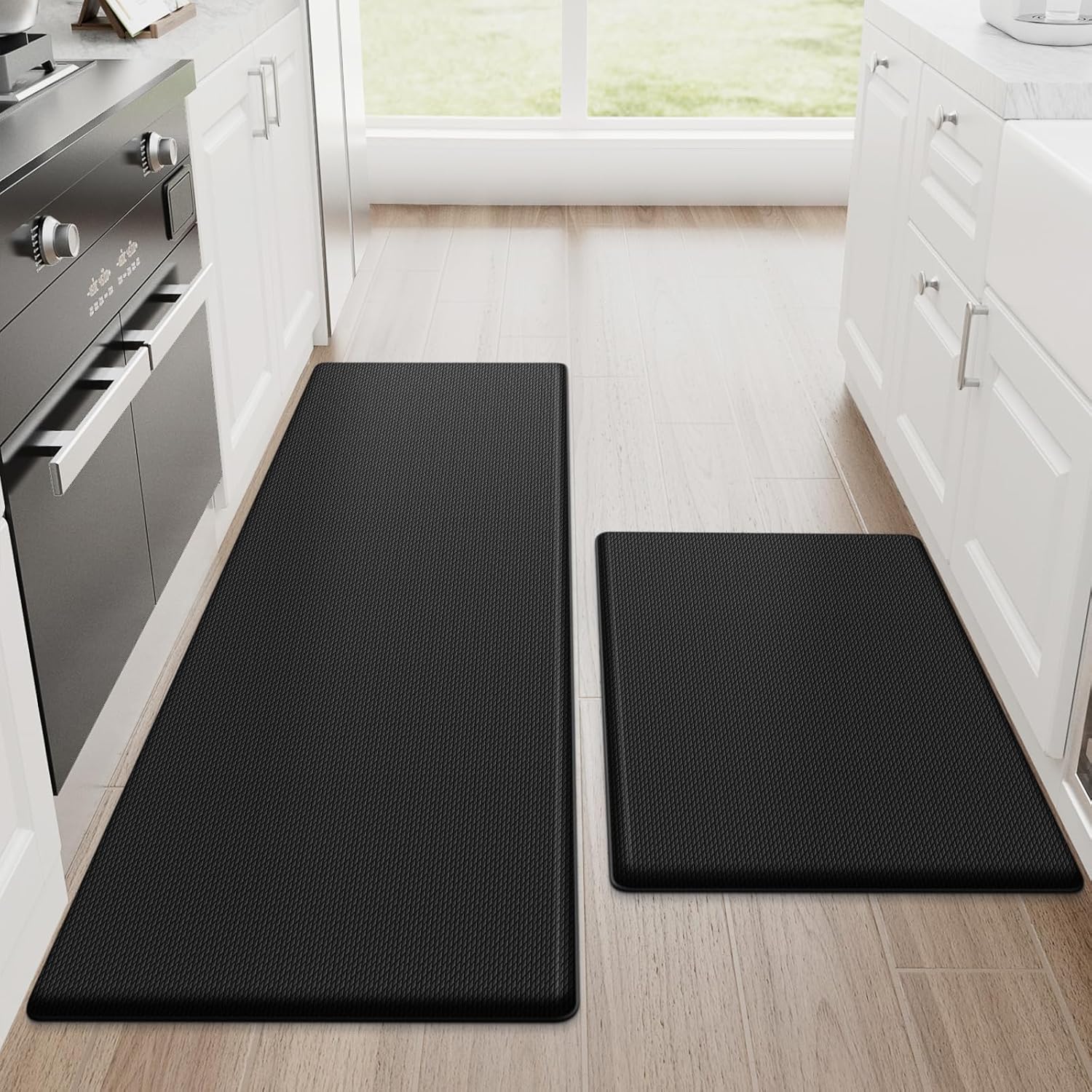 StepRite Kitchen Mats Set - Cushioned Anti-Fatigue Rugs for Comfort