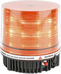 Amber Wireless Rotating Beacon LED Strobe Warning Light - Cordless 12V