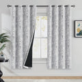 Blackout Floral Curtains 63 in Length - Full Light Blocking Panels