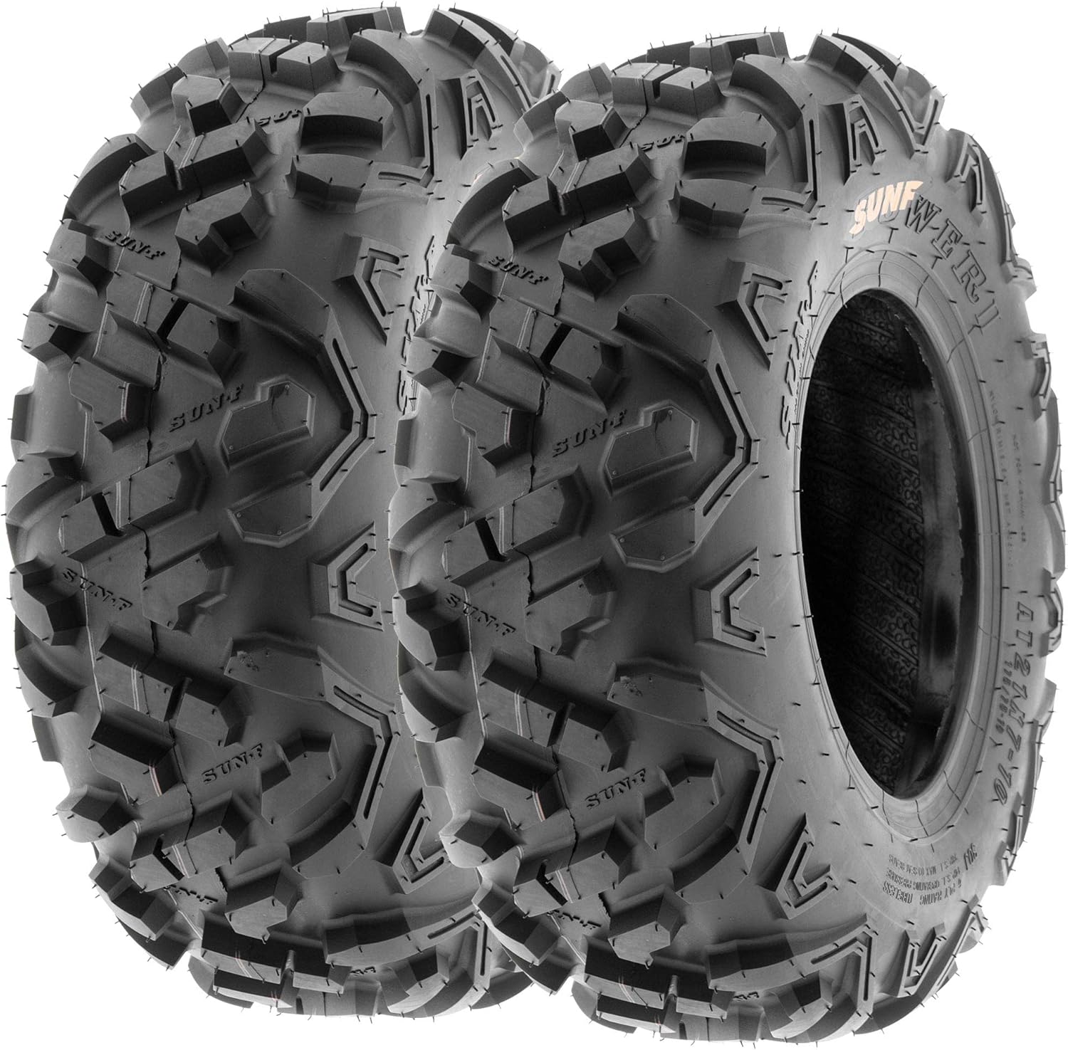 Pair of 2 SunF Power.II All-terrain ATV UTV Off Road Tires