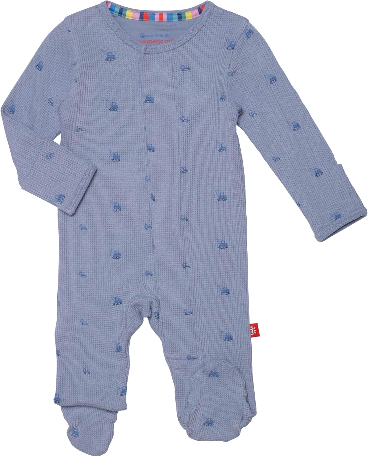 Magnetic Me Boys Modal Baby Footie Pajamas for Easy Dressing