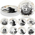 Vintage Halloween Dinnerware Set 8 Pcs 8 in Plates - Party Ready