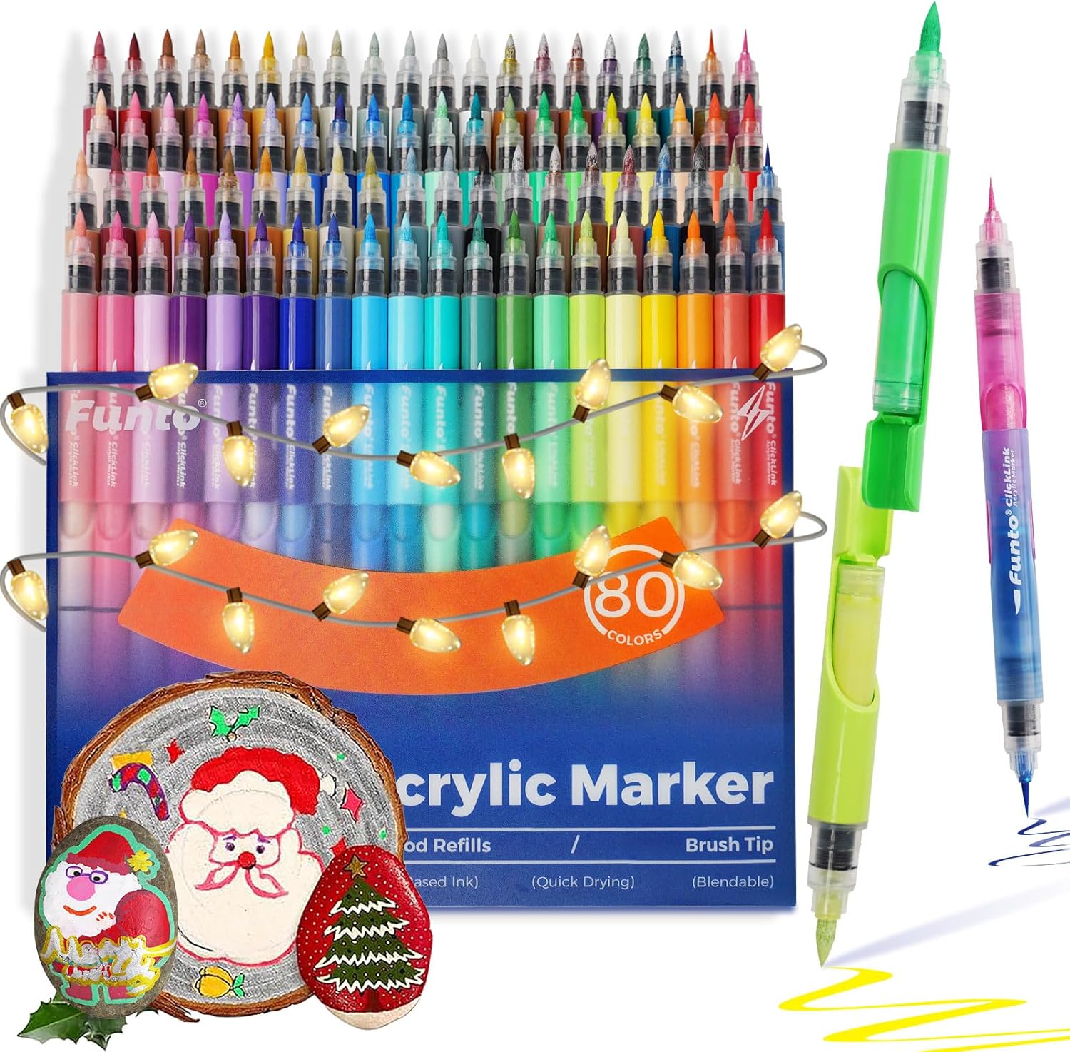 Funto ClickLink Acrylic Paint Markers Set for Creative Projects