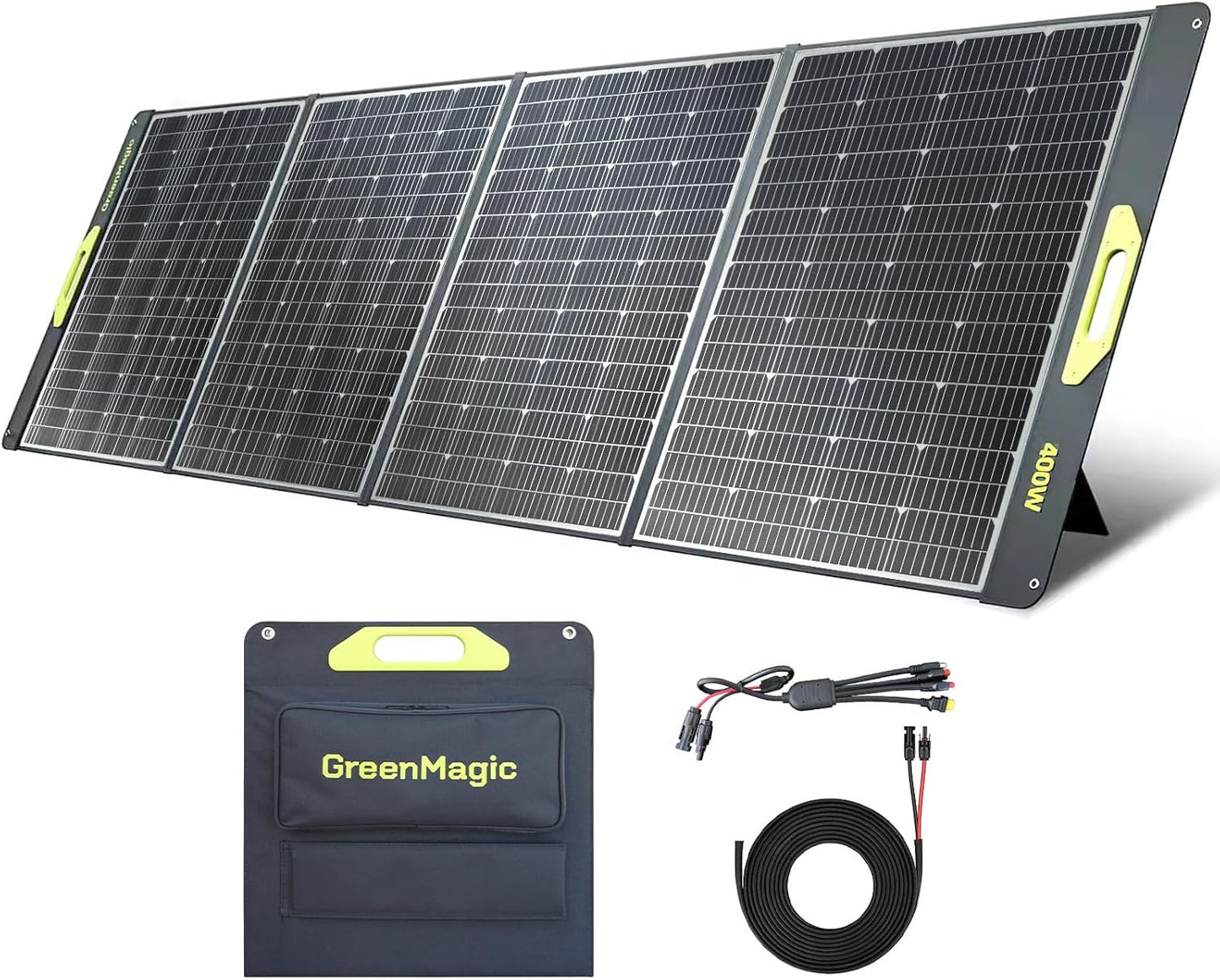 Greenmagic Portable 400 Watt Solar Panel for Outdoor Adventures