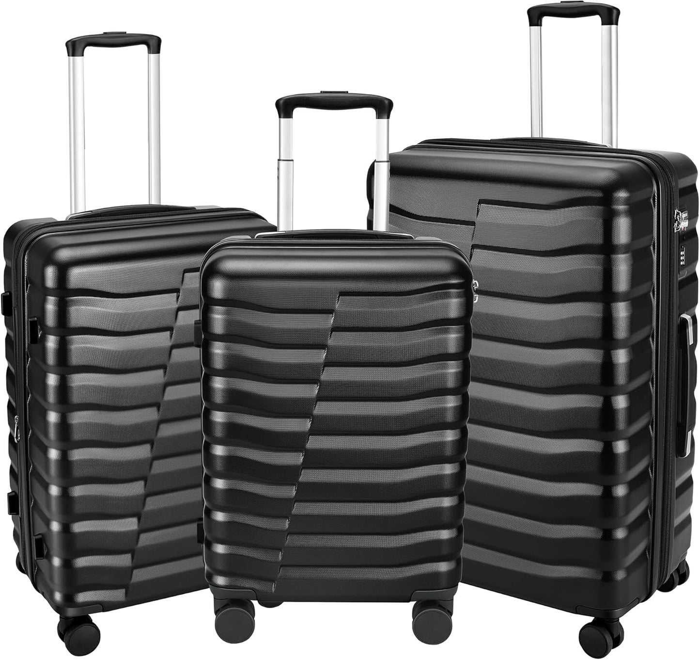 Lightweight Luggage Set with Spinner Wheels & TSA Lock for Travel