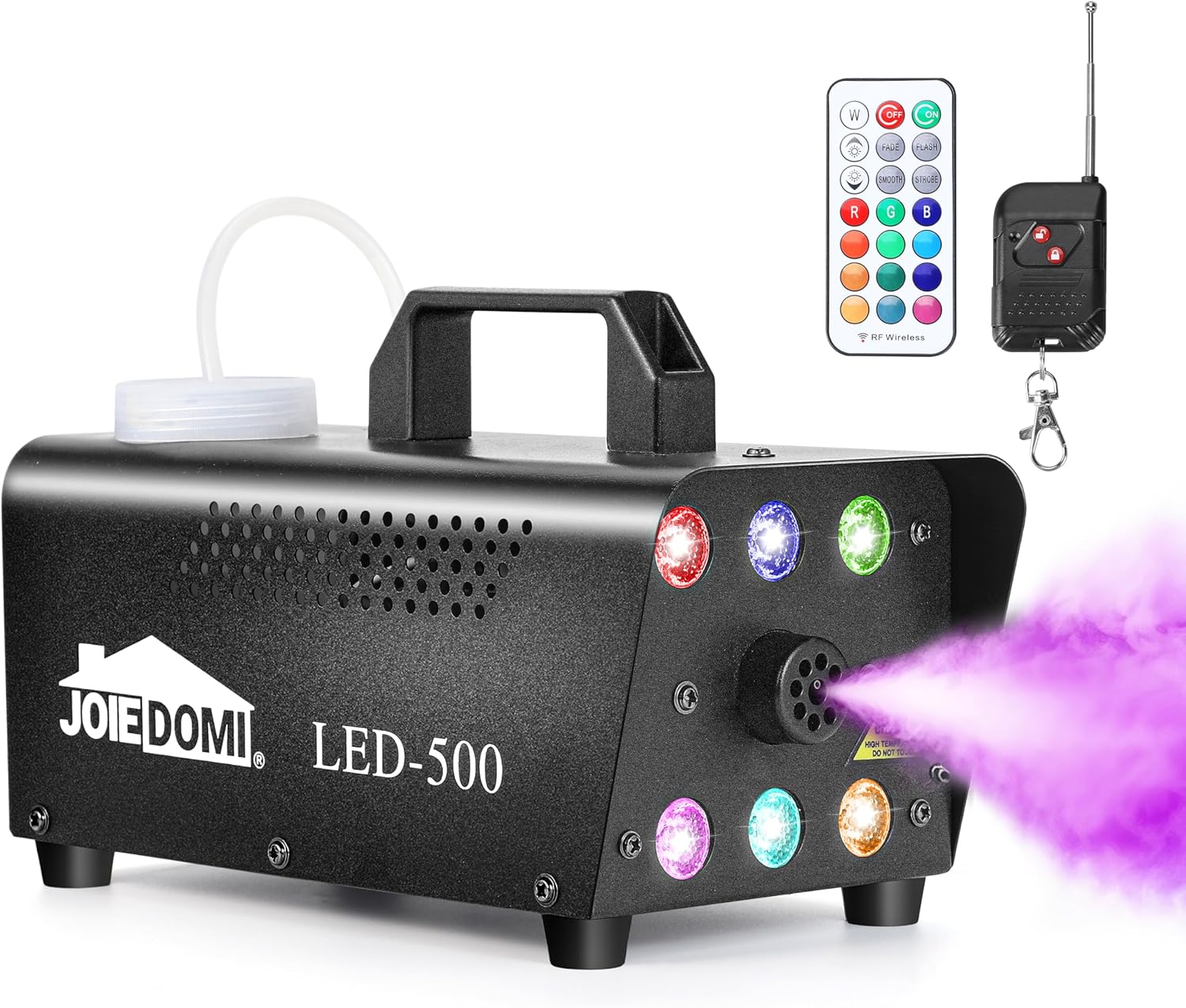 Joiedomi Halloween Fog Machine with 13 Colors and Remote Control