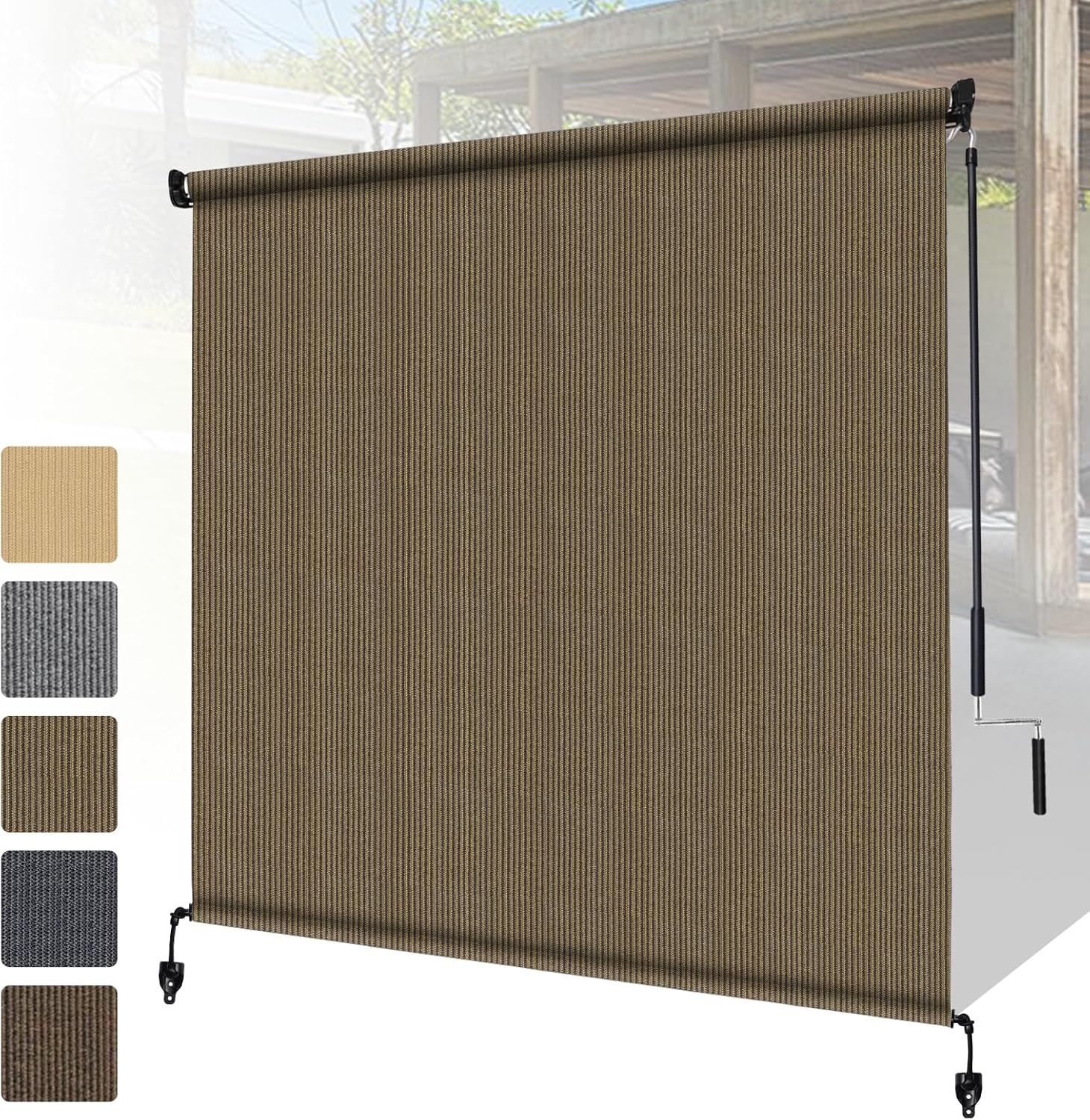 Shade&Beyond Outdoor Roller Shades for Patios and Porches