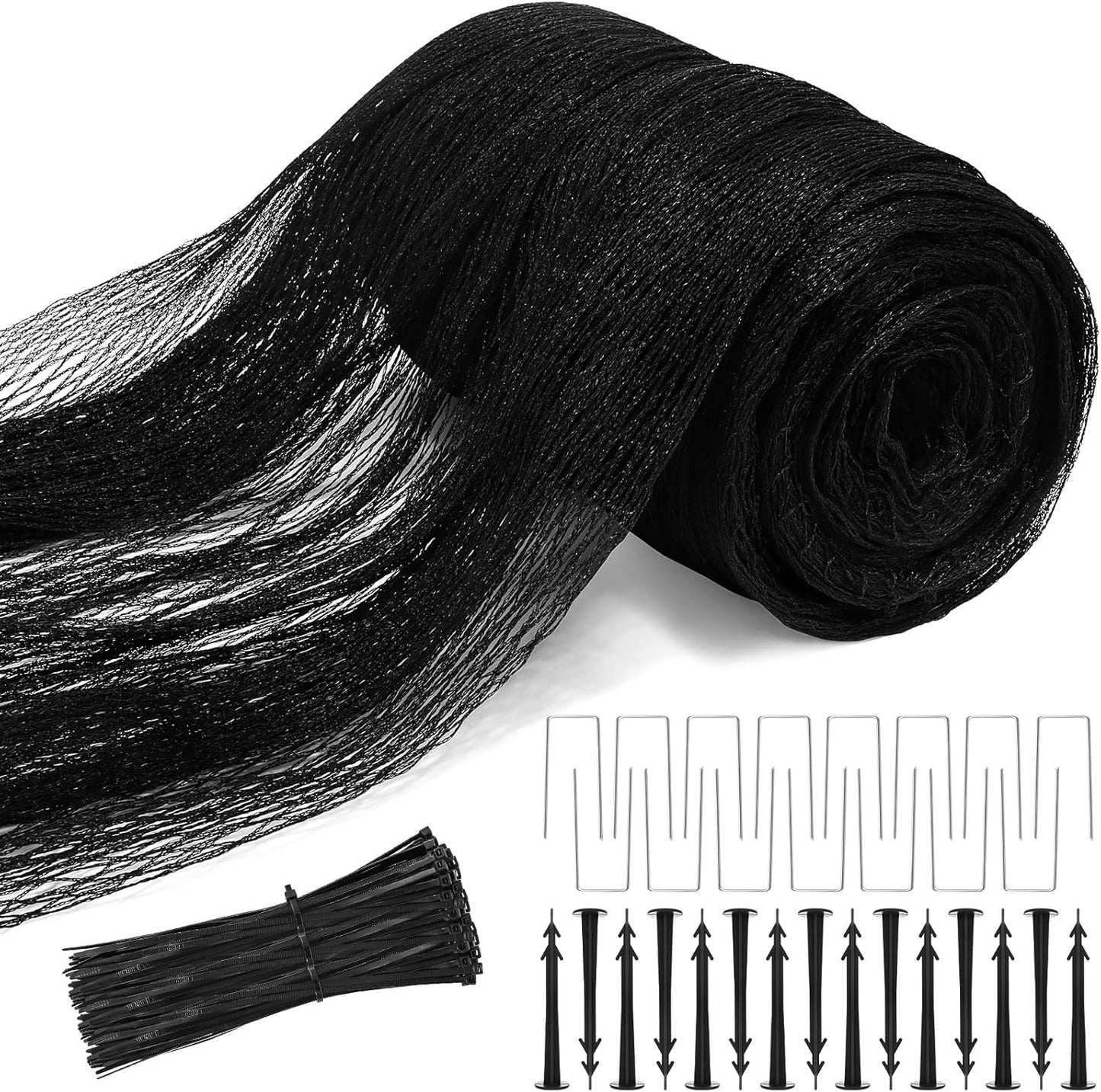 28x30 Ft Pond Nets for Outdoor Ponds with Heavy Duty Mesh