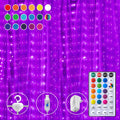 16 Colors Changing Curtain Lights - 250 LED Fairy String Lights