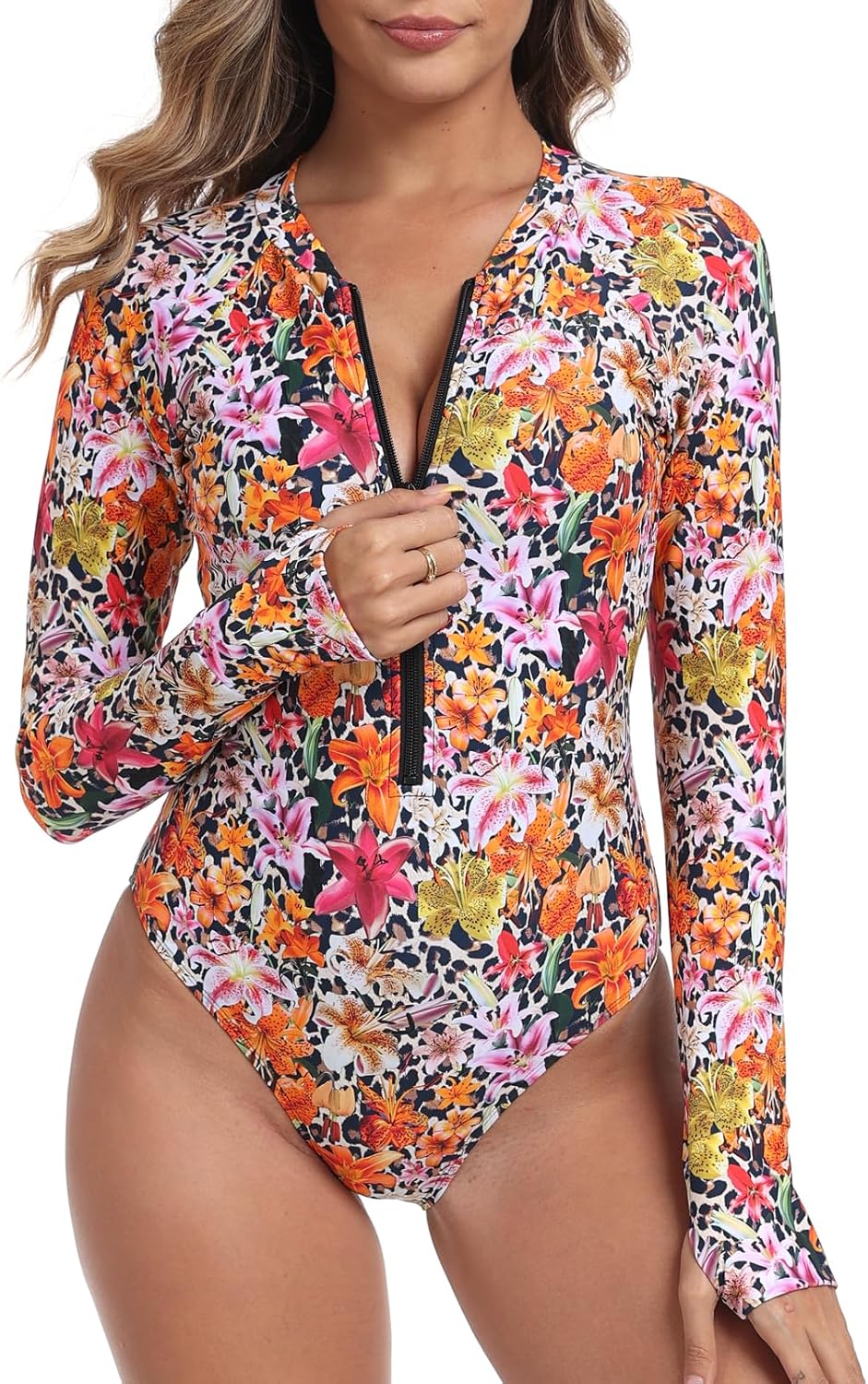RELLECIGA Women's One Piece Swimsuits with UV Protection