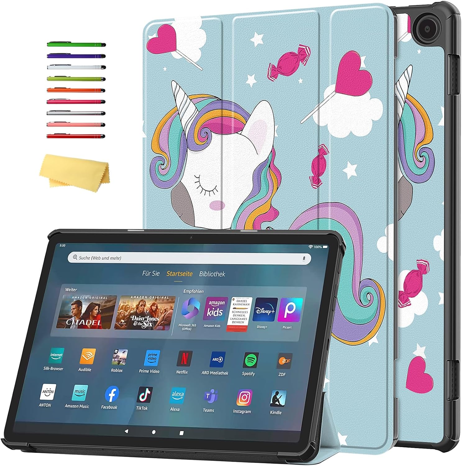 Kindle Fire Max 11 Tablet Case with Trifold Stand and Protection