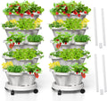 Strawberry Vertical Planter 5 Tiered Stacking Garden Tower