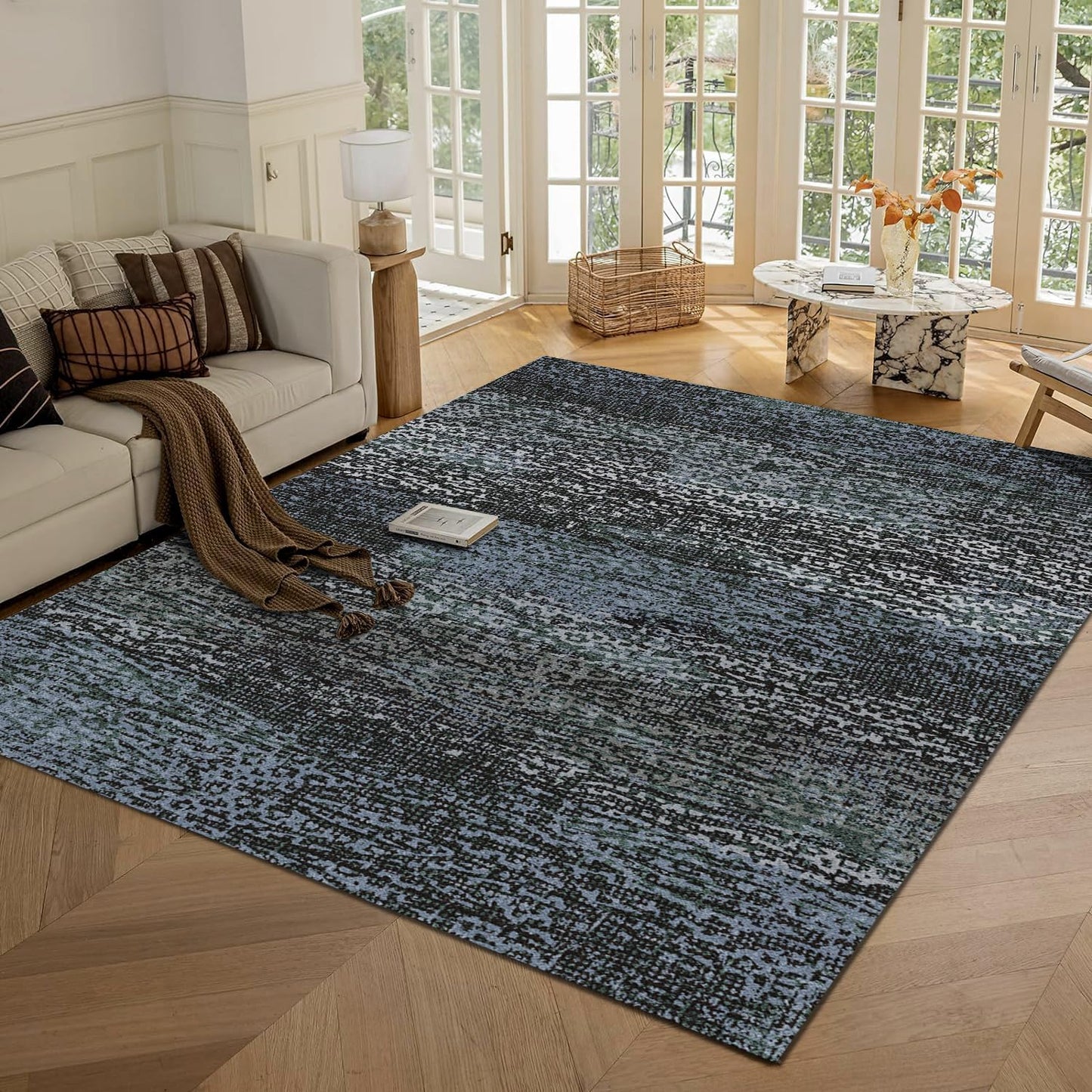 RUGSURE Washable Area Rug - Vintage Charm for Any Room