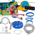 Zip Line Kit for Kids and Adults Outdoor - Backyard Zipline with Swing