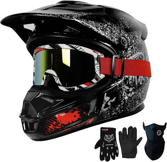 DOT Approved Kids ATV Helmet for Youth Motocross and BMX