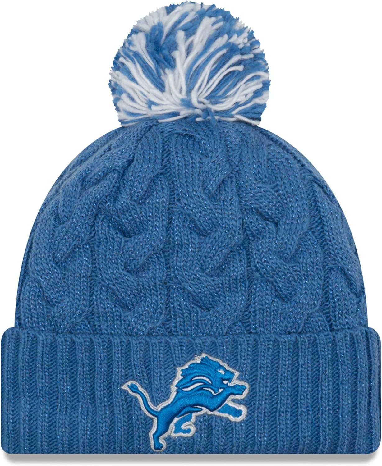 New Era Women's NFL Cozy Cable Knit Cuff Pom Beanie Hat Review