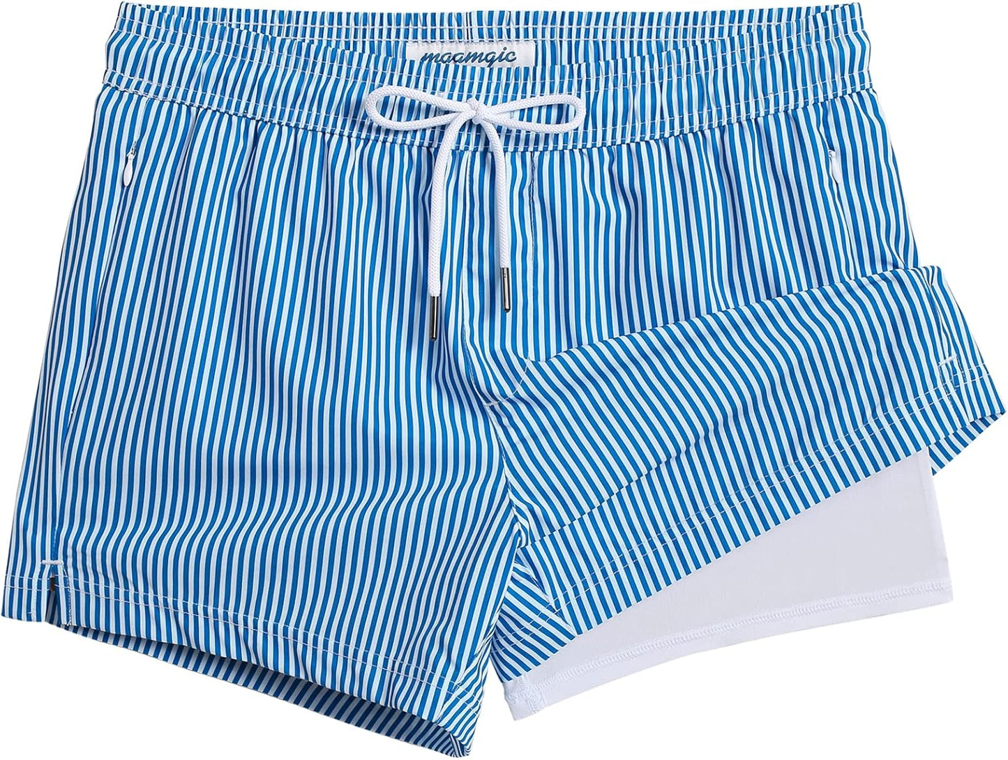 Mens Swim Trunks with Compression Liner for Ultimate Comfort