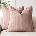 Foindtower Cotton Waffle Throw Pillow Covers for Home Decor Style